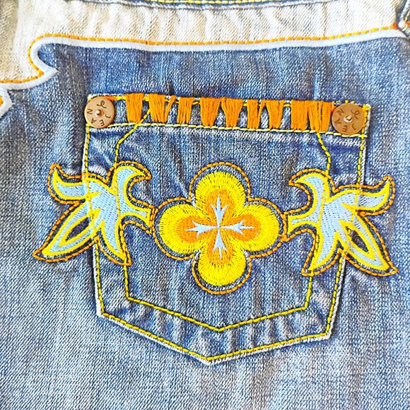 Yag Denim Cutoff Mini Skirt, Jean Skirt for Women or Juniors, Size Medium - Picture 5 of 6